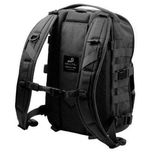 AMAP III Assault Pack in black nylon with padded mesh back, adjustable shoulder straps, chest strap and MOLLE side panels